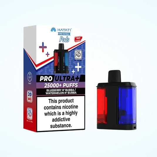 Hayati Pro Ultra Plus 25K Prefilled Replacement Pod | Blueberry H’Bubba / Watermelon H’Bubba