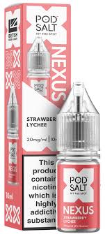 Pod Salt Nexus 10ml Nic Salts | Strawberry Lychee