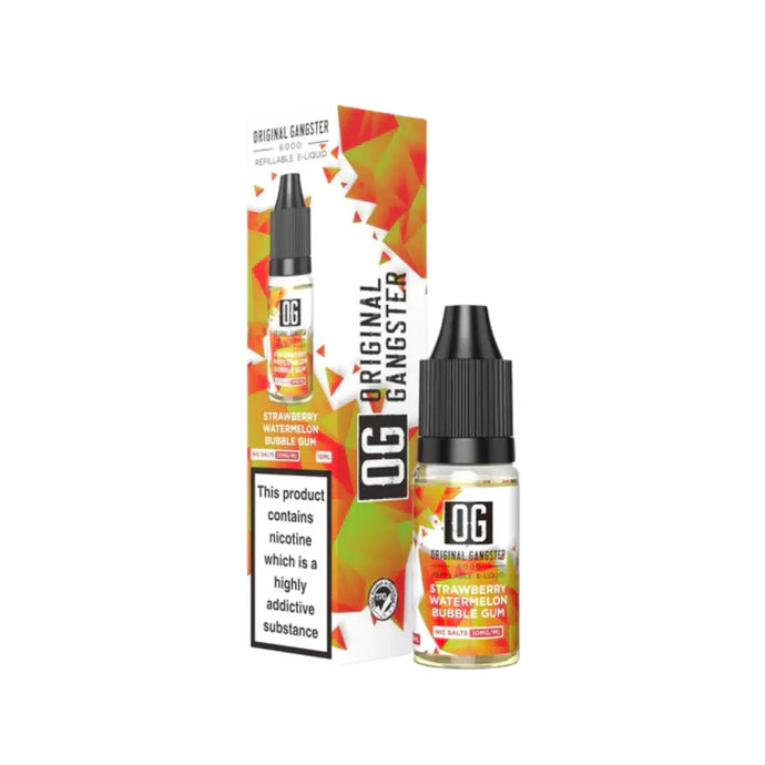 OG Original Gangster 6000 10ml Nic Salts | Watermelon Bubble Gum