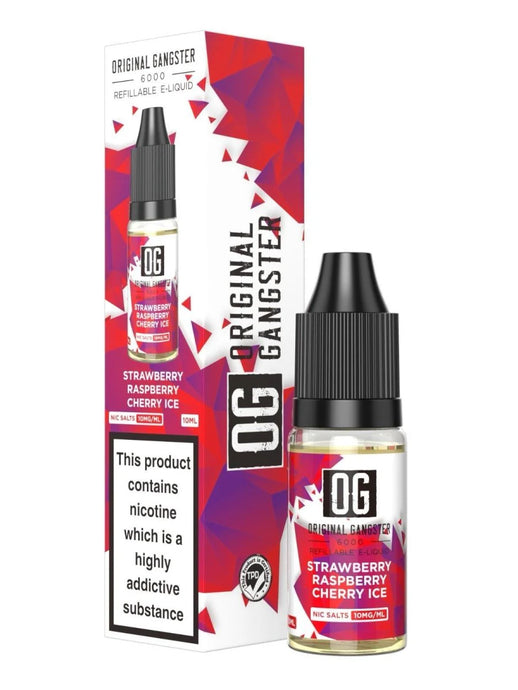 OG Original Gangster 6000 10ml Nic Salts | Strawberry Raspberry Cherry Ice