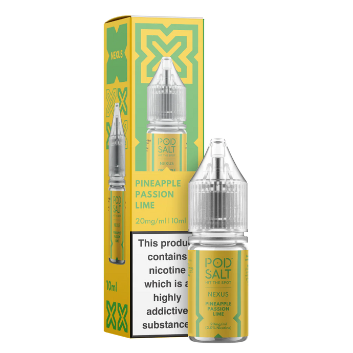 Pod Salt Nexus 10ml Nic Salts | Pineapple Passion Lime