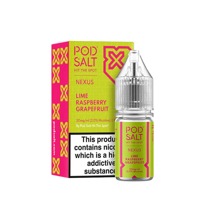 Pod Salt Nexus 10ml Nic Salts | Lime Raspberry Grapefruit